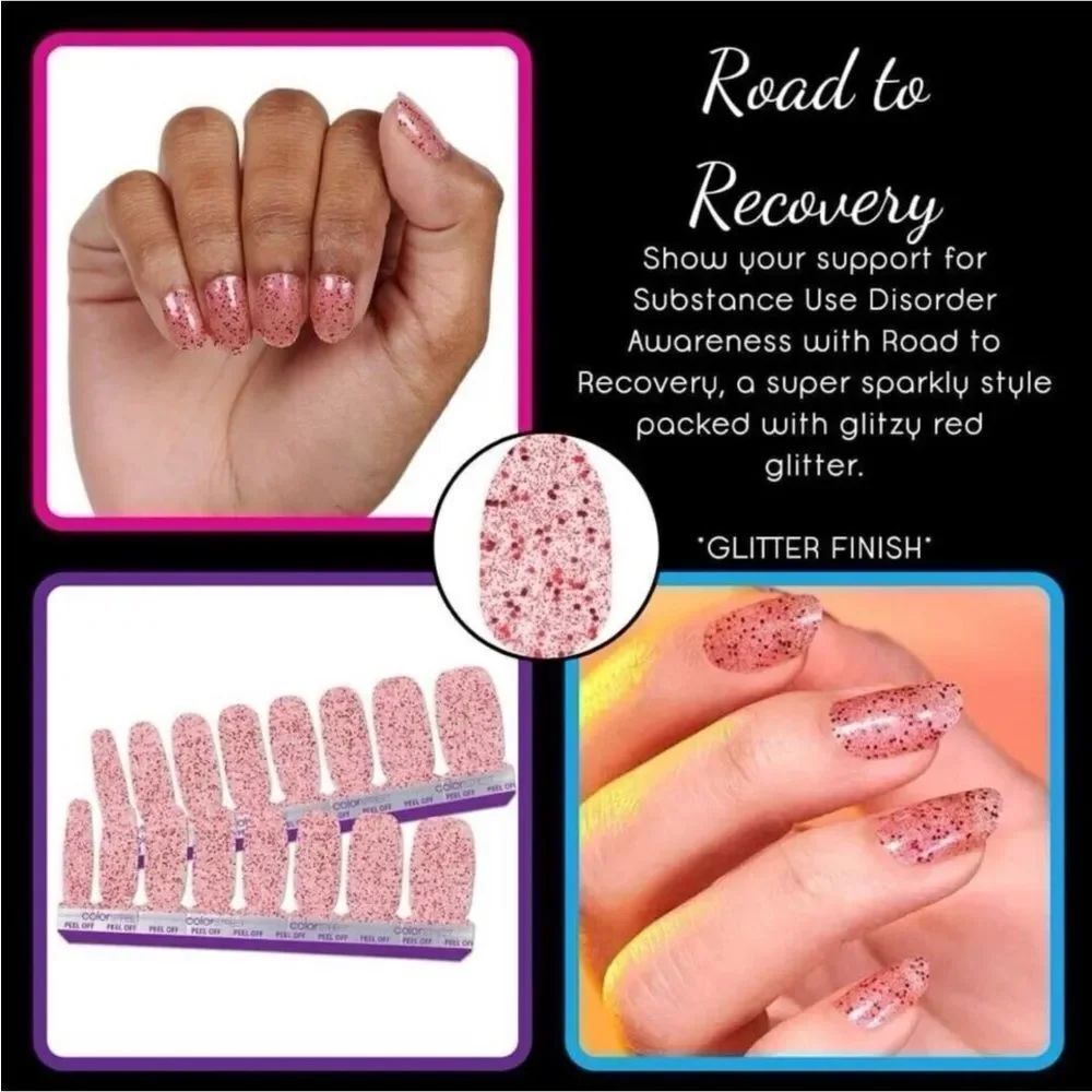 Bundle of two sets Color Street “Road to Recovery” Glitter set